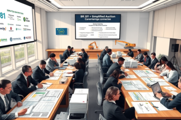 Imagem ilustrativa do leilão simplificado da BR-381 com propostas de quatro empresas.