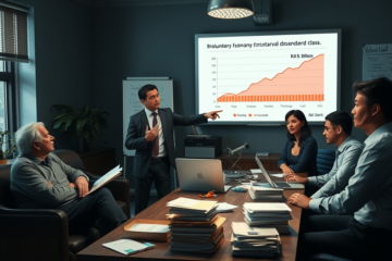Gráfico mostrando o prejuízo dos Correios em 2025, destacando a queda nas receitas e as medidas tomadas para enfrentar a crise.
