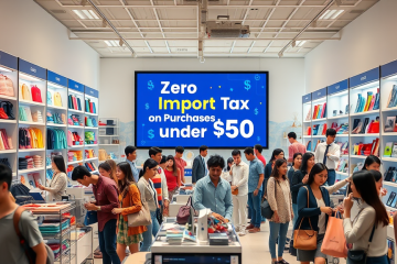 Medida provisória que isenta o imposto de importação para compras internacionais até US$ 50.